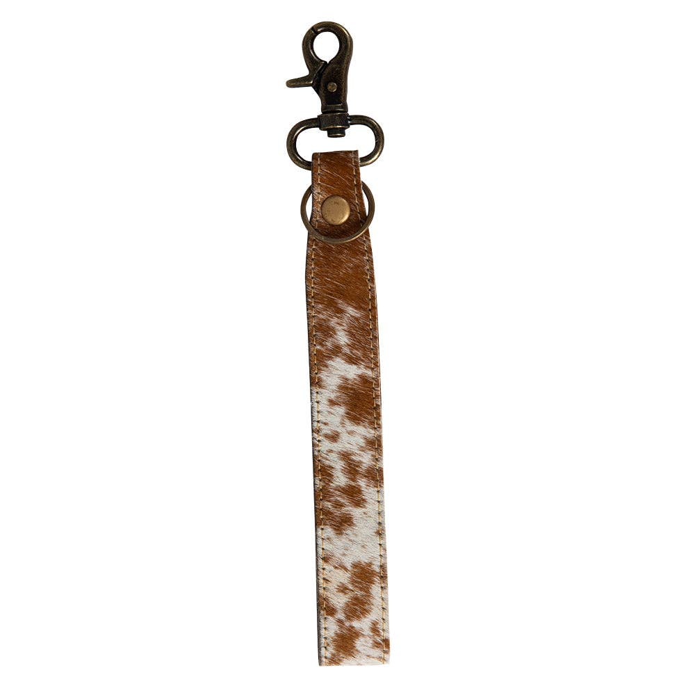 Quiet Sundown Hair-On Hide Key Fob