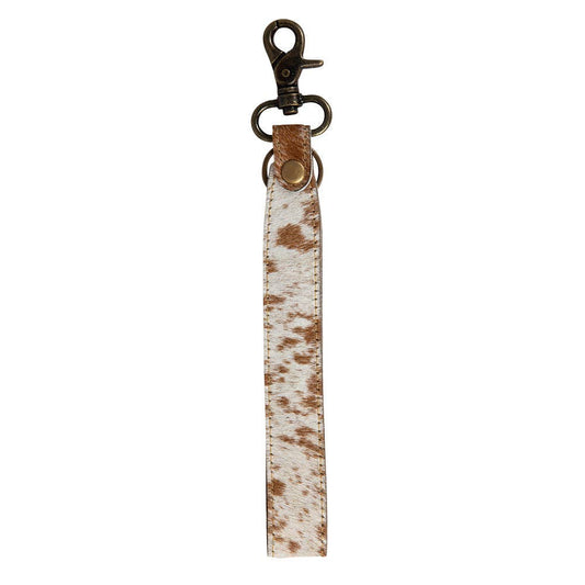Quiet Sundown Hair-On Hide Key Fob