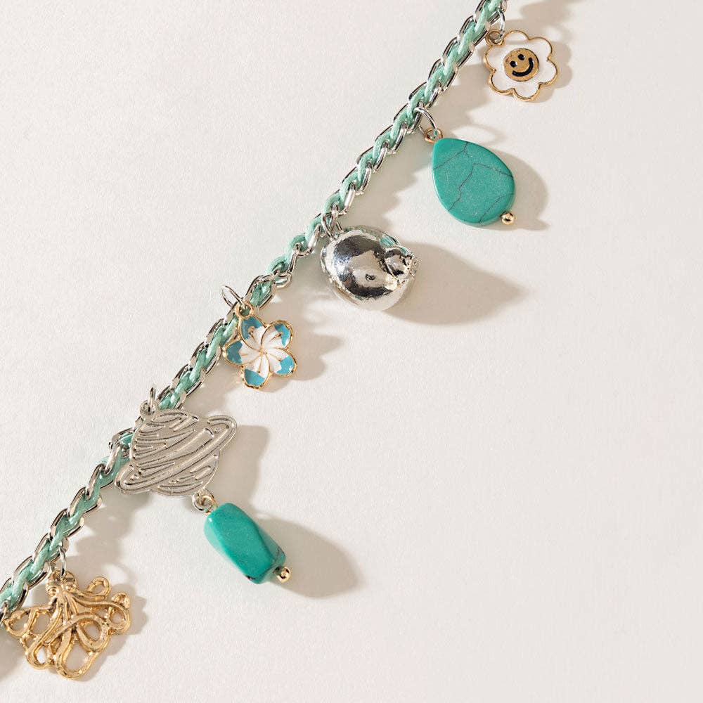Seaside Relic Bag Charm – Lagoon Blue