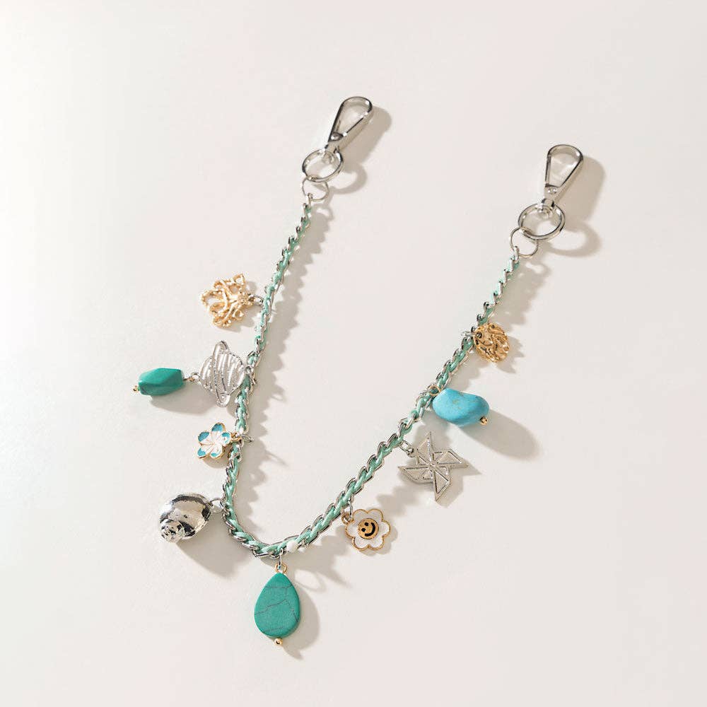 Seaside Relic Bag Charm – Lagoon Blue