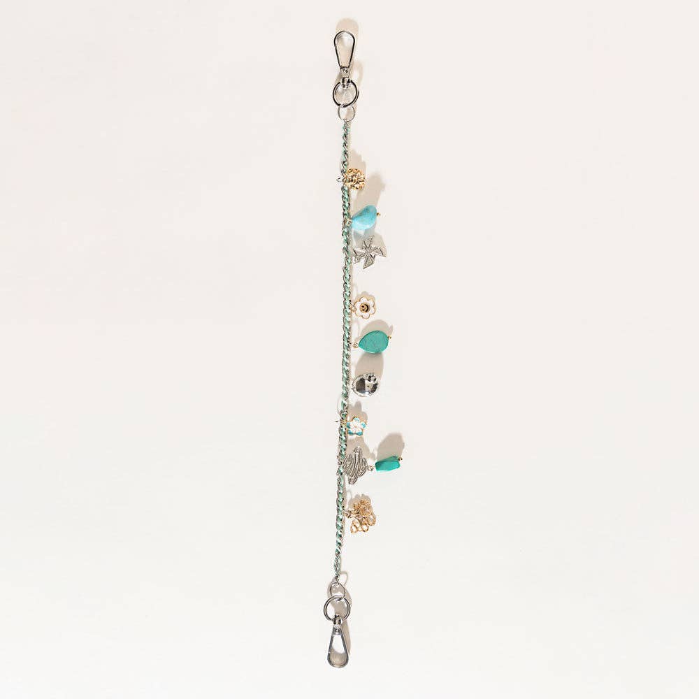 Seaside Relic Bag Charm – Lagoon Blue