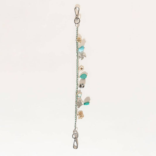 Seaside Relic Bag Charm – Lagoon Blue