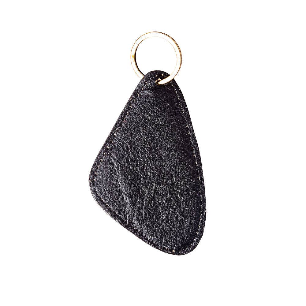 Night Sky Hand-Tooled Hair-On Hide Key Fob