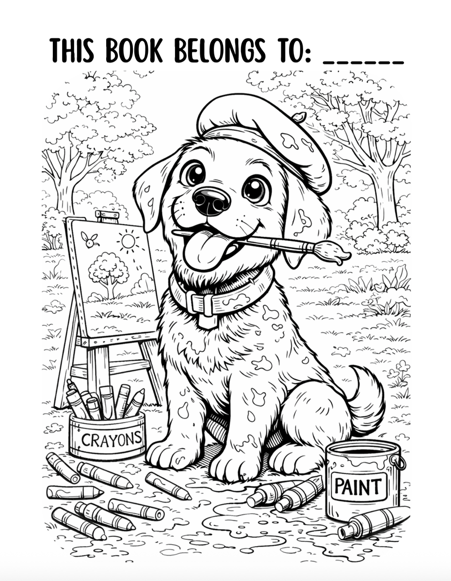 The Little Adventures of Finley Coloring Book: A Day at the Park