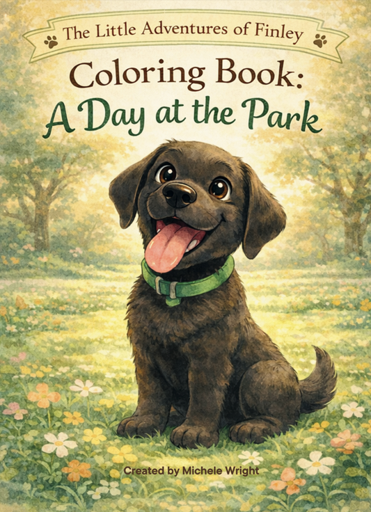 The Little Adventures of Finley Coloring Book: A Day at the Park