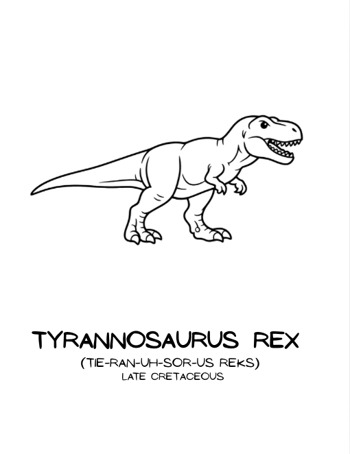 The Little Dinosaur Field Guide Coloring Book: For Little Explorers Who Love Big Dinosaurs