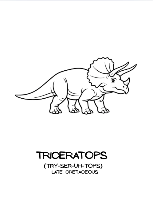 The Little Dinosaur Field Guide Coloring Book: For Little Explorers Who Love Big Dinosaurs