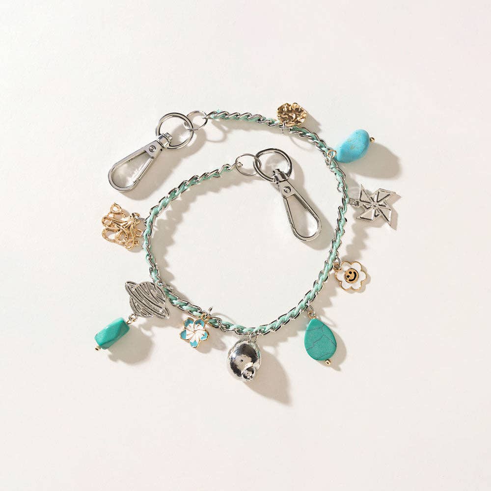 Seaside Relic Bag Charm – Lagoon Blue