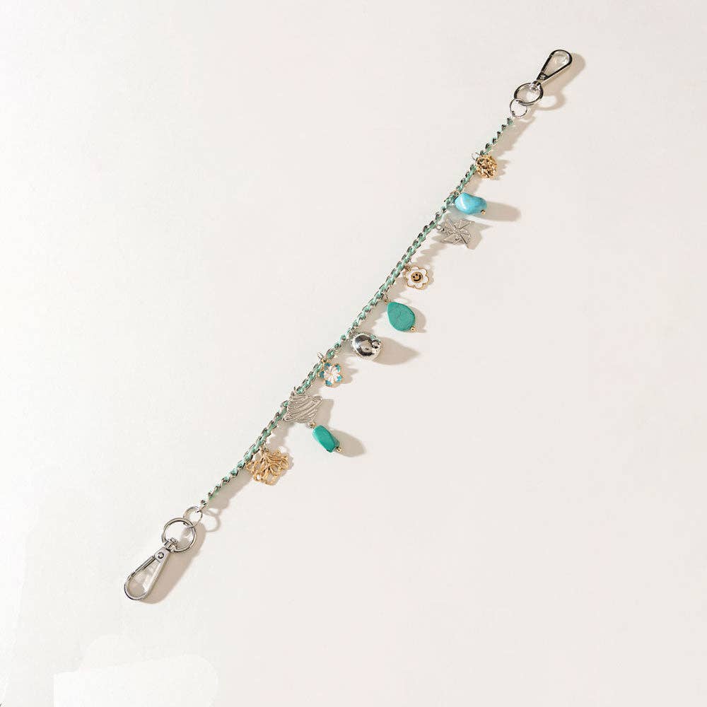 Seaside Relic Bag Charm – Lagoon Blue