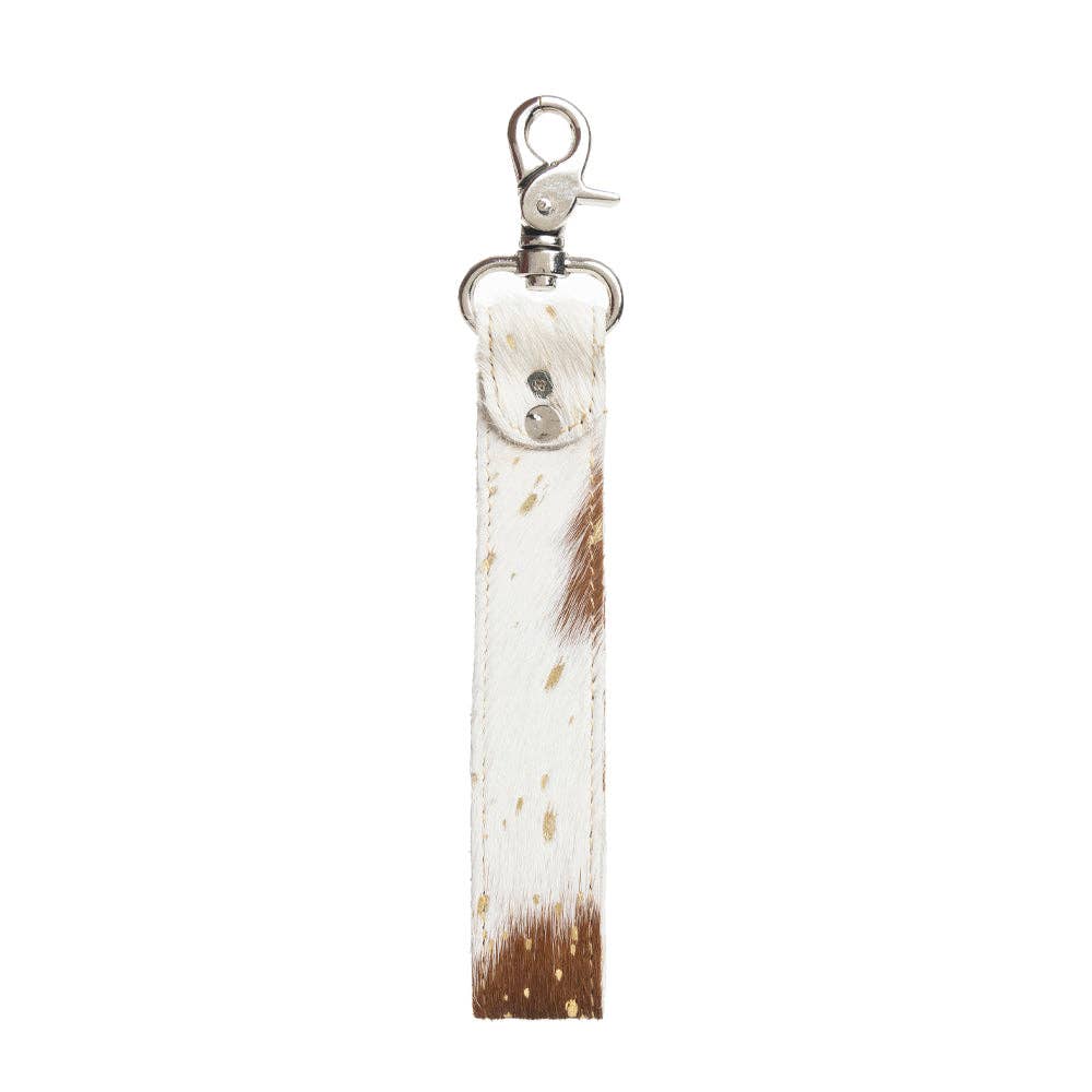 Concho Delight Hair-On Hide Key Fob