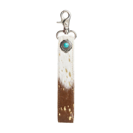 Concho Delight Hair-On Hide Key Fob